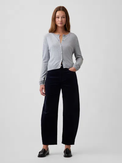Gap Factory High Rise Barrel Corduroy Pants In New Classic Navy