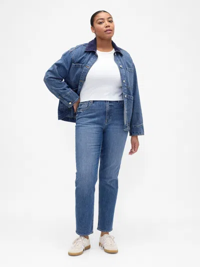 Gap Factory High Rise Curvy '90s Original Straight Jeans In Blue