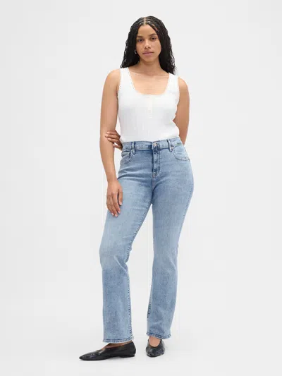 Gap Factory High Rise Curvy Baby Boot Jeans In Blue