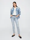 Gap Factory High Rise Destructed Vintage Slim Jeans In Blue