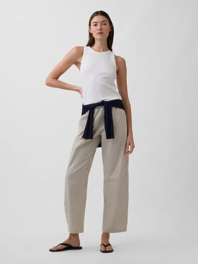 Gap Factory High Rise Easy Barrel Khakis In Brown