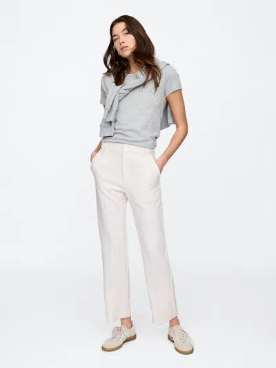 Gap Factory High Rise Easy Straight-leg Pants In White
