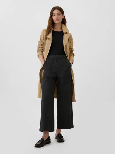 Gap Factory High Rise Easy Wide-leg Khakis In Black