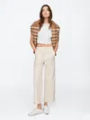 Gap Factory High Rise Easy Wide-leg Khakis In Brown