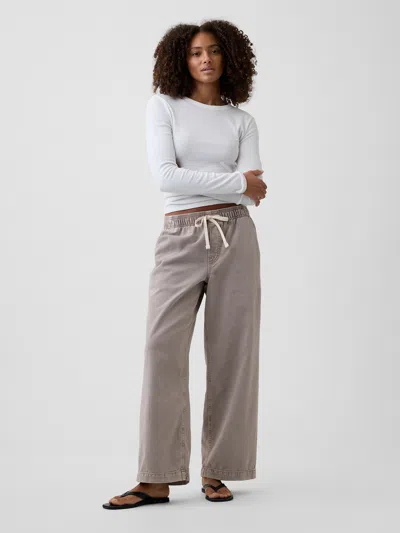 Gap Factory High Rise Pull-on Wide-leg Jeans
