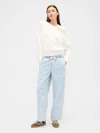 Gap Factory High Rise Pull-on Wide-leg Jeans In Blue