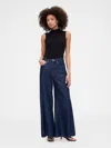 Gap Factory High Rise Superlight Palazzo Jeans In Blue
