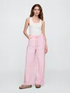 Gap Factory High Rise Superlight Pull-on Baggy Jeans In Pink