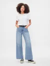 Gap Factory High Rise Supersoft Wide-leg Jeans In White
