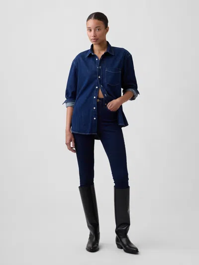 Gap Factory High Rise Universal Skinny Jeans In Rinse Wash