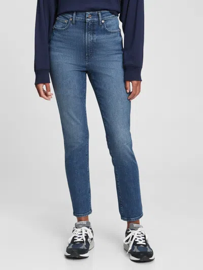 Gap Factory High Rise Vintage Slim Jeans In Blue