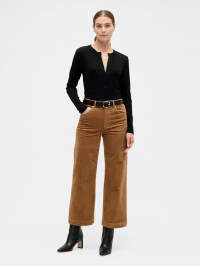 Gap Factory High Rise Wide-leg Crop Corduroy Pants