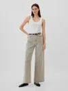Gap Factory High Rise Wide-leg Jeans In Brown