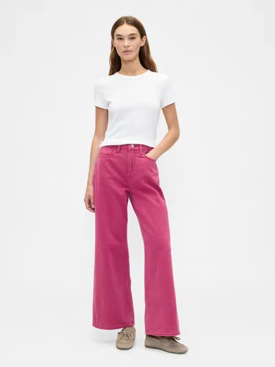 Gap Factory High Rise Wide-leg Jeans In Multi