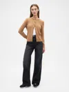 Gap Factory High Rise Wide-leg Sweatpant Jeans In Brown