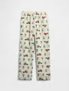 Gap Factory Kids 100% Recycled Flannel Pj Pants In Neutral
