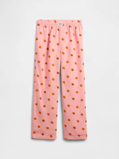 Gap Factory Kids 100% Recycled Flannel Pj Pants In Pink