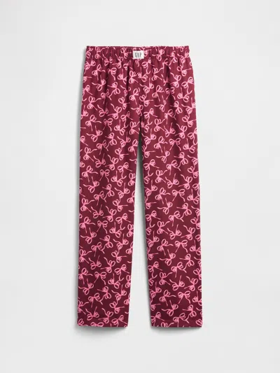 Gap Factory Kids 100% Recycled Flannel Pj Pants In Pink