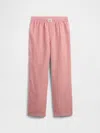 Gap Factory Kids 100% Recycled Flannel Pj Pants In Red