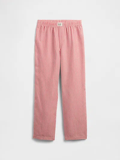 Gap Factory Kids 100% Recycled Flannel Pj Pants In Red