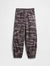 Gap Factory Kids 100% Recycled Jersey-lined Pull-on Pants In Brown