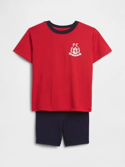 Gap Factory Kids 100% Recycled Sport Pj Set In Red