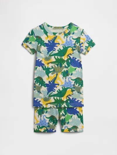 Gap Factory Kids & Babygap 100% Organic Cotton Dino Pj Set In Multi
