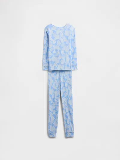 Gap Factory Kids & Babygap 100% Organic Cotton Ghost Pj Set In Blue