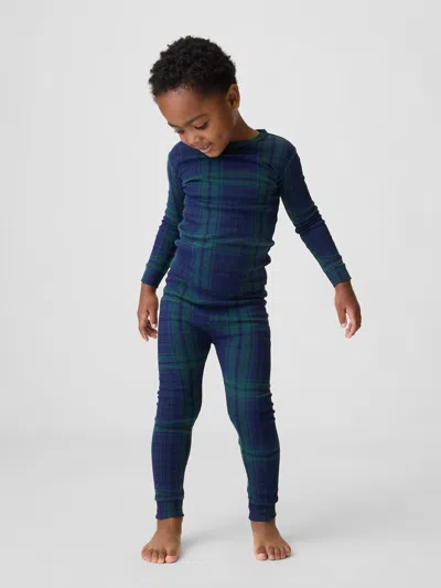 Gap Factory Kids & Babygap Plaid Pj Set In Blackwatch Plaid