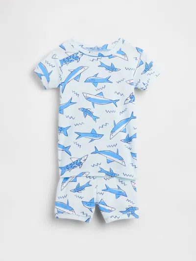 Gap Factory Kids & Babygap Shark Print Pj Set In Blue
