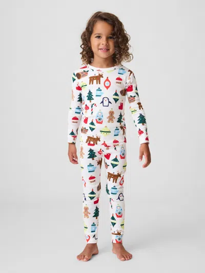 Gap Factory Kids & Babygap X-mas Print Pj Set In Multi