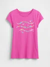 Gap Factory Kids B-day Graphic T-shirt In Pink