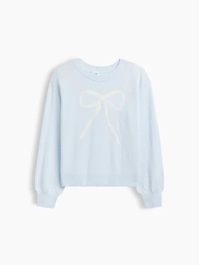 Gap Factory Kids Cashsoft Relaxed Crewneck Sweater In Blue