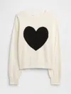Gap Factory Kids Cashsoft Relaxed Intarsia Sweater In White