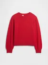 Gap Factory Kids Cashsoft Relaxed Pointelle Sweater In Red