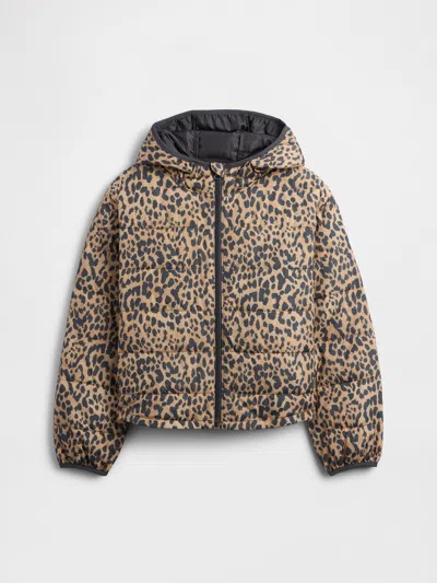 Gap Factory Kids Coldcontrol Puffer Jacket In Animal Print