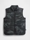 Gap Factory Kids Coldcontrol Relaxed Puffer Vest In Black