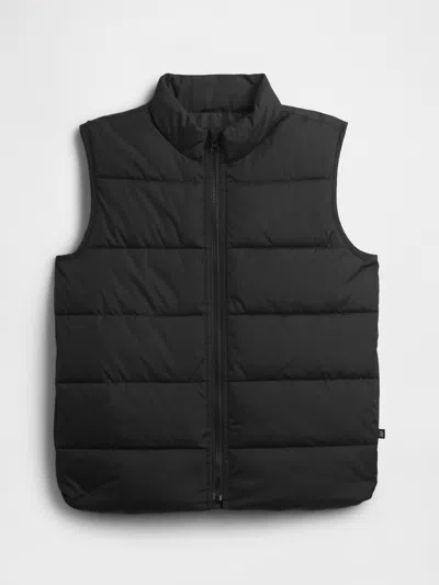 Gap Factory Kids Coldcontrol Relaxed Puffer Vest In Black