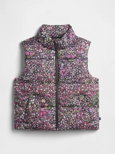 Gap Factory Kids Coldcontrol Relaxed Puffer Vest In Multi