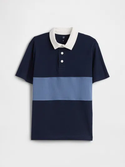 Gap Factory Kids Colorblock Rugby Polo Shirt Shirt