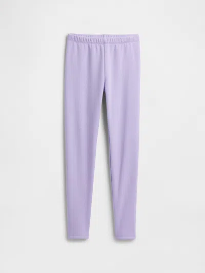 Gap Factory Kids Cozy-stretch Leggings In Purple