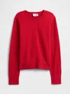 Gap Factory Kids Crewneck Cardigan In Red
