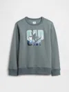 Gap Factory Kids Crewneck Graphic Sweatshirt In Gray