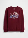 Gap Factory Kids Crewneck Graphic Sweatshirt In Red