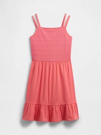 Gap Factory Kids Crochet Dress In Pink