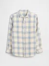 Gap Factory Kids Flannel Shirt In Multi