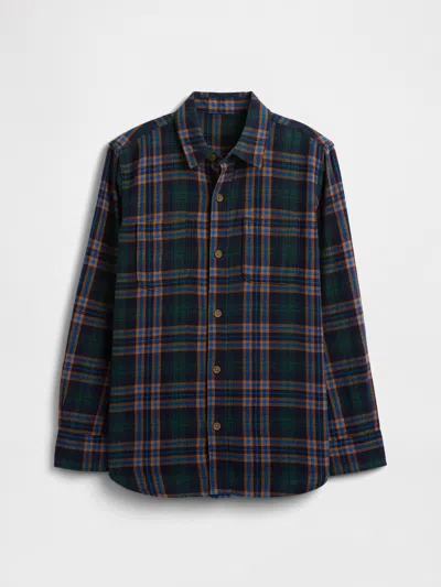 Gap Factory Kids Flannel Shirt In Multi