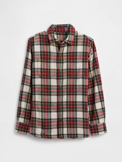 Gap Factory Kids Flannel Shirt In Multi