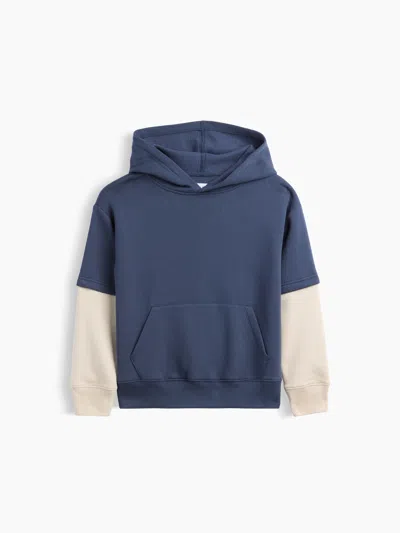 Gap Factory Kids Fleece Hoodie In Vintage Navy