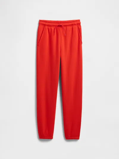 Gap Factory Kids Fleece Joggers In Red
